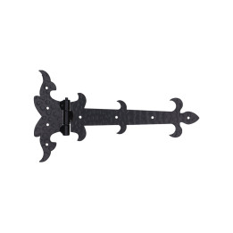 Kování ozdobné (H-131 x L-232 x 3mm), povrch RAL9005 matná, 2. třída