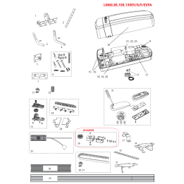 Napínací mechanismus kolejnice (041A4038)
