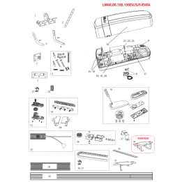 Posuvný držák kolejnice typu CR5 (012A1028)