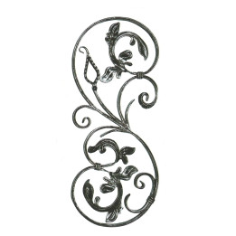 Ornament 740x320mm, profil 16x7mm, pravý