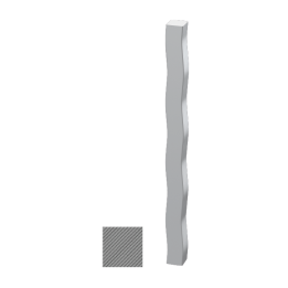 Tyč čtvercová plná 12x12 mm černá S235, okovaná na dvou protilehlých stranách (L=6000mm)