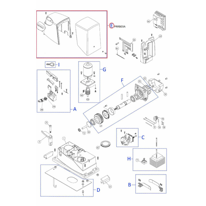 Kit krytů PRRB03A (pro ROBUS RB350 a RB400)