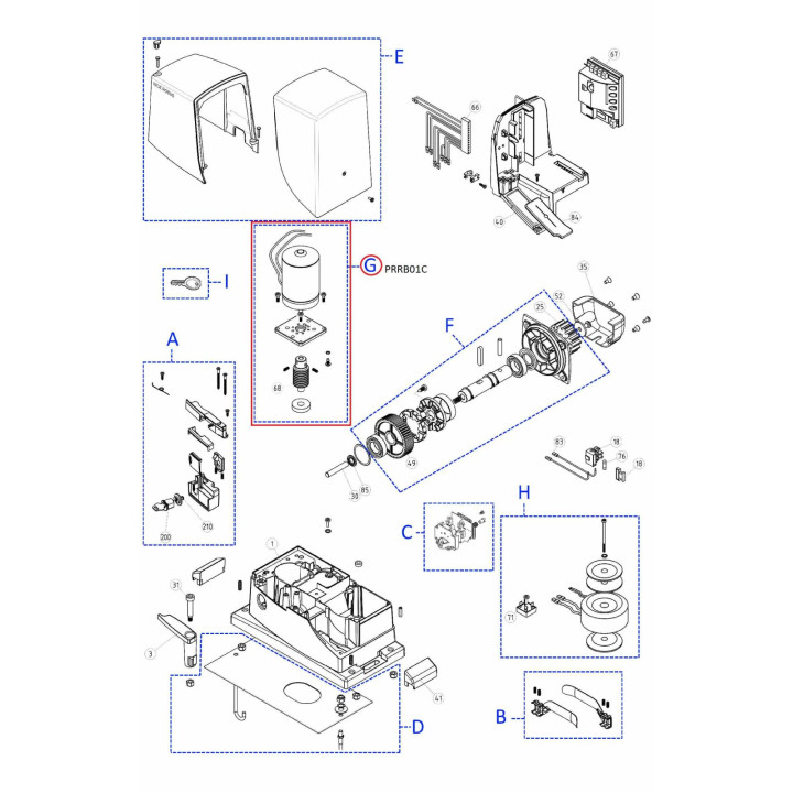 Kit motoru PRRB01C pro RB1000