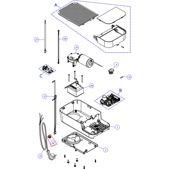 Svorka kabelu SPIN23, SPO600, SPO1000 (MPSC.2601)