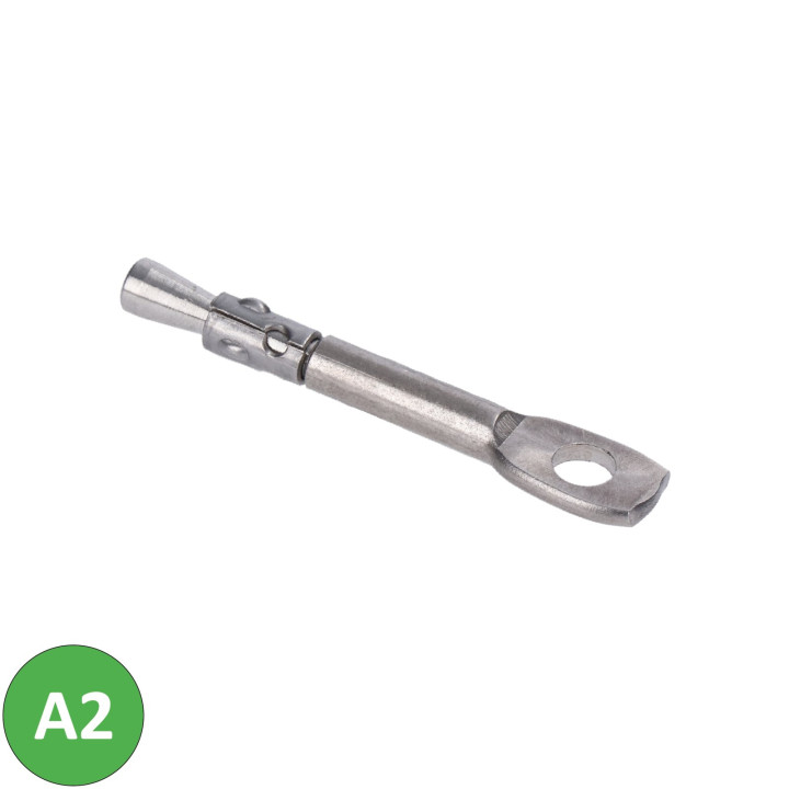 Nerezová stropní kotva s okem 6x60 mm (AISI304)