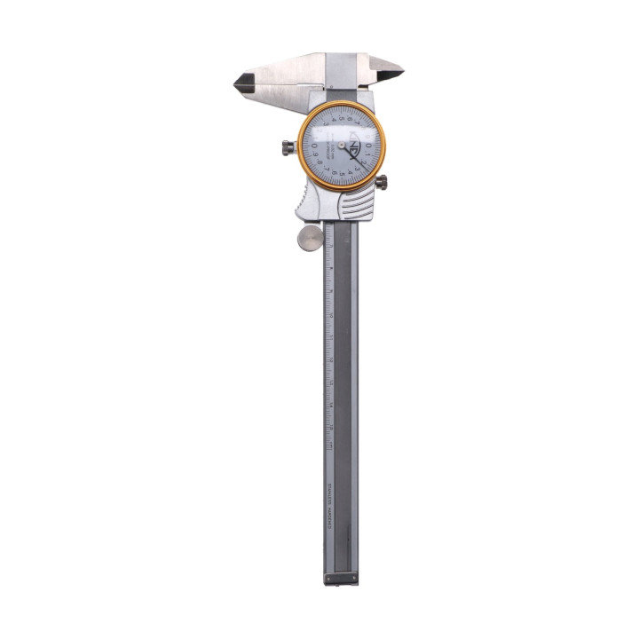 Posuvné měřítko s číselníkovým odchylkoměrem KINEX 150 mm (0,02 mm, ČSN 25 1235, DIN 862) nárazuvzdorné