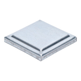 Stříška plechová plochá pozinkovaná 80x80x1,5 mm