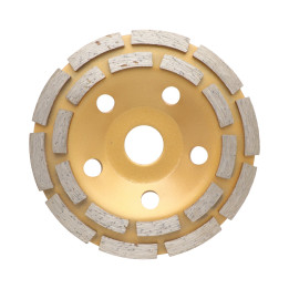 Brusný diamantový kotouč 125 x 22 mm, bez závitu, dvouřadý