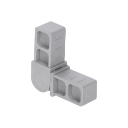 Plastová spojka - pohyblivý rohový díl pro profil 20x20x1.5mm