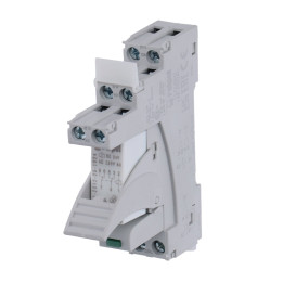 Relé na DIN lištu, cívka 24V, kontakty 250V/8A (PI84-024DC)