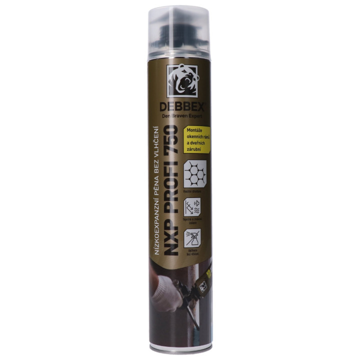 Pěna nízkoexpanzní bez vlhčení NXPPROFI 750 ml, pistolová