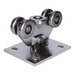 Vozík PICCOLO profil 67 x 67 mm pro brány do 200 kg, nerez