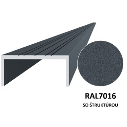 U profil 50 x 22 x 6000 mm (RAL 7016)