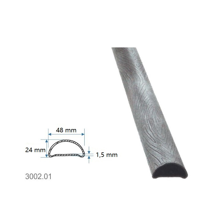 Madlová tyč dutá 48x24x1,5mm, délka 6000mm, cena za KUS