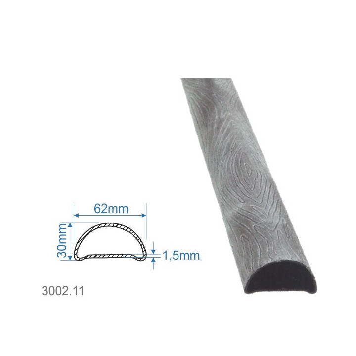 Madlová tyč dutá 62x30x1,5mm, délka 6000mm, cena za KUS