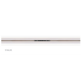 AL vodicí profil RAL9010 k HALO s difuzérem pro LED
