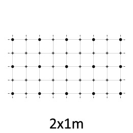 Montážní sada pro zelenou stěnu - nerez, rozměr 2 x 1 m