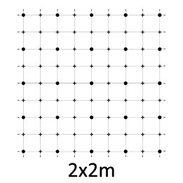 Montážní sada pro zelenou stěnu - nerez, rozměr 2 x 2 m