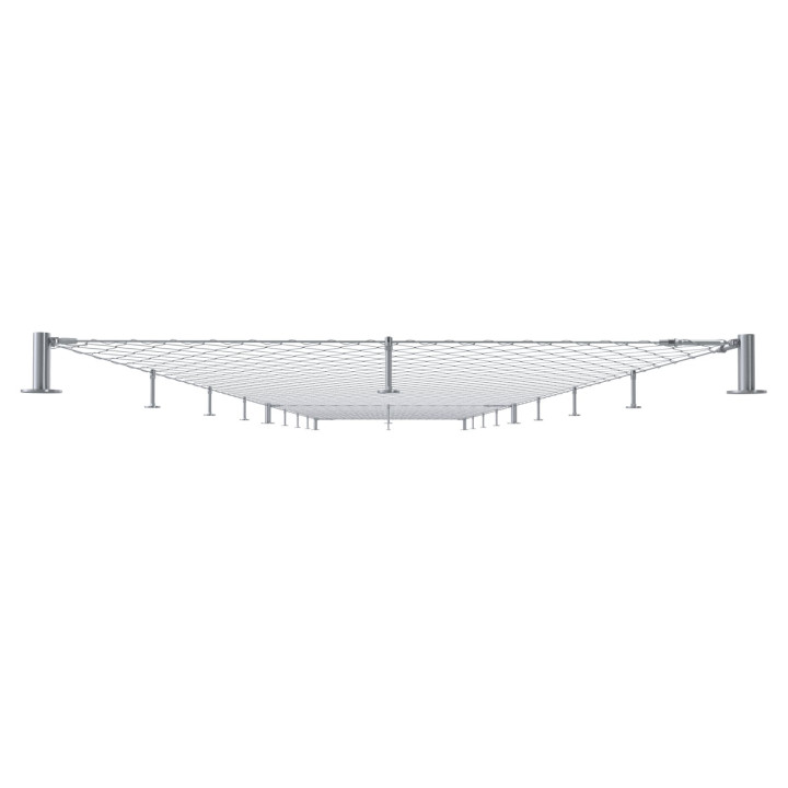 Set pro fasádní lanovou stěnu, 1,8 x 10 m, odsadenie 150 mm