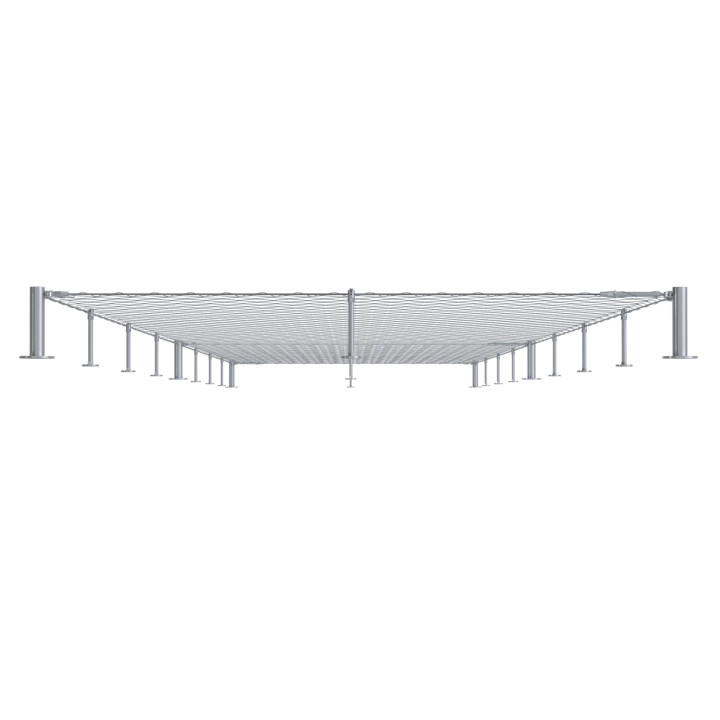 Set pro fasádní lanovou stěnu, 3 x 25 m, odsadenie 200 mm
