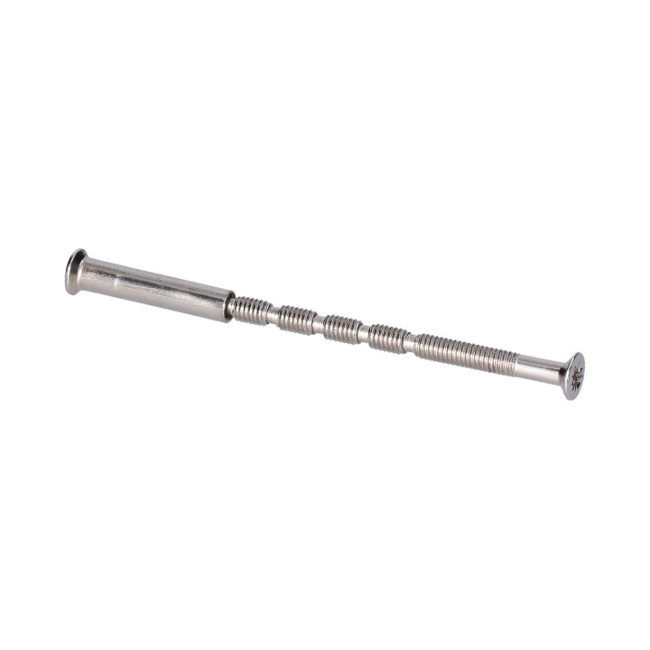 Šroub pro montáž kliky na dveře 4x60mm, pochromovaná ocel