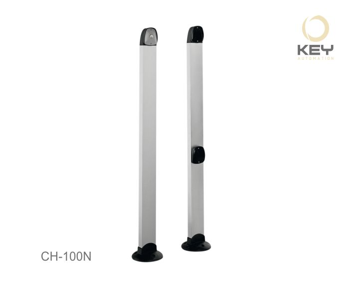 2x Sloupek pro fotobuňky, hliníkový 100cm pro fotobuňku FT-31, kl.pr SEl
