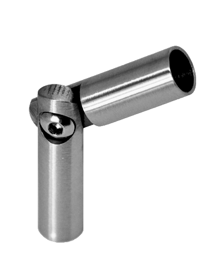 Spoj nastavitelný průměr=8mm (0-100°) s kloubem, broušená nerez K320/AISI304