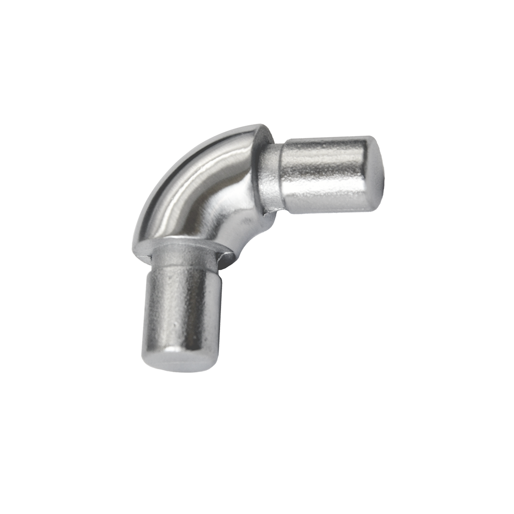 Spoj obloukový 90° (plný materiál) na trubku průměr=12mm, broušená nerez K320/AISI304