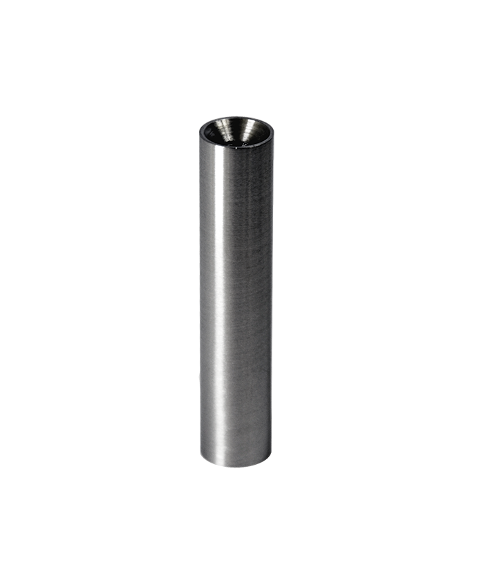 Čep (vnější závit M8x25mm / vnitřní závit M6, D=14mm, L: 68mm), broušená nerez K320 / AISI304