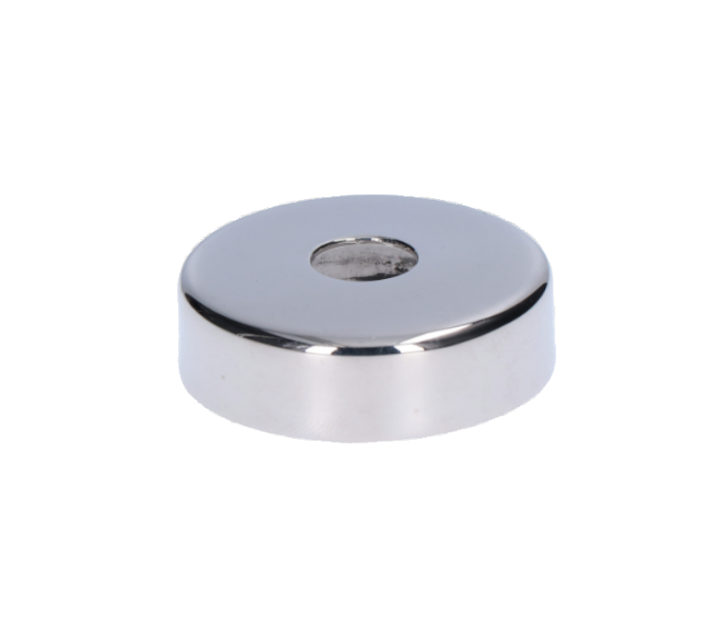 Kryt (D=45/12mm) na trubku průměr=12mm (otvor průměr=12,5mm), leštěná nerez /AISI304