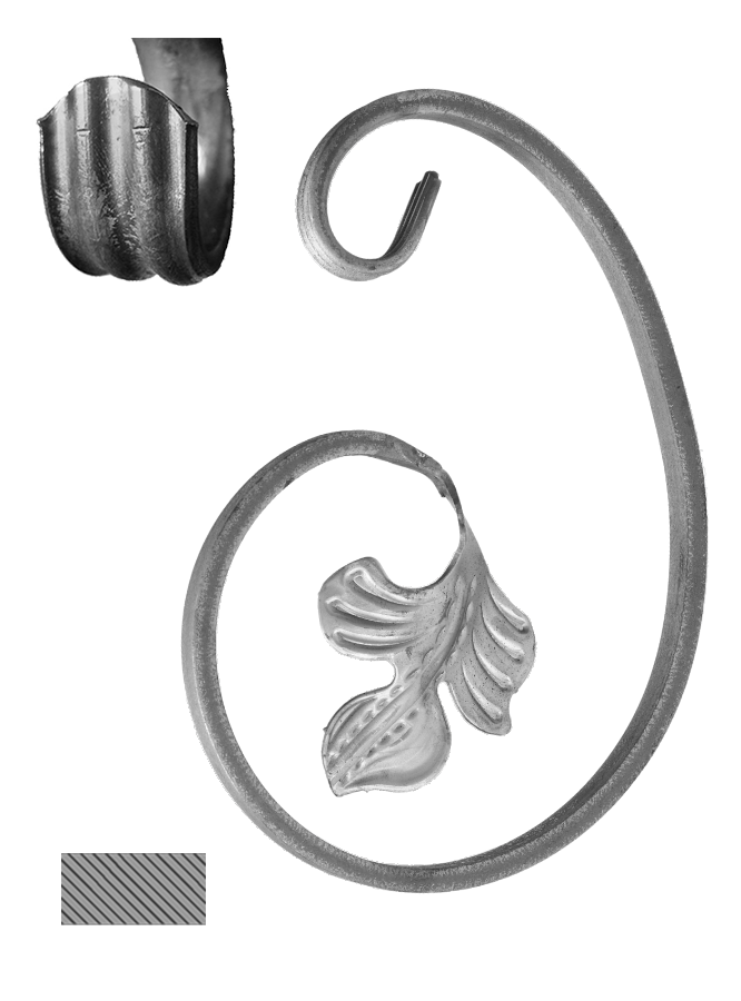 Céčko 12 x 6mm, 200 x 130mm, levé