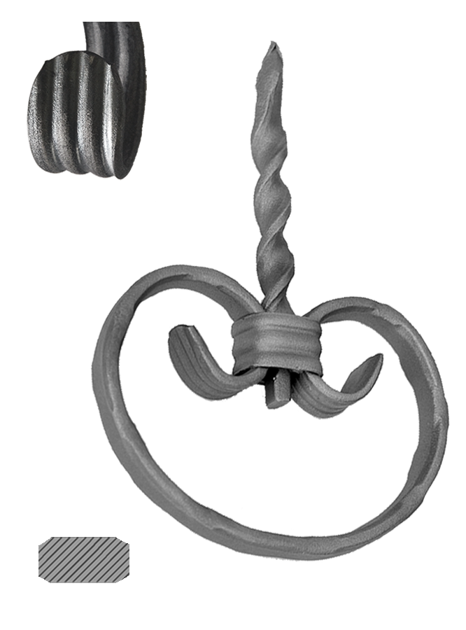 Prvek 12x6mm, 170x120mm, zdobený